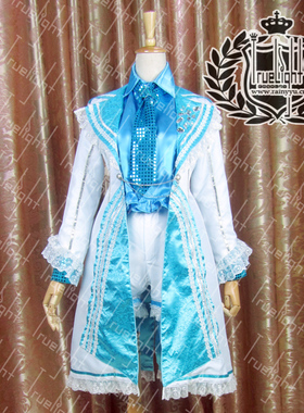 AKB48打歌服SKE48万岁维也纳Cosplay演唱会蓝白色演出服装裙定做