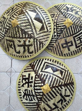 编织舞台表演钓鱼帽子竹编斗笠