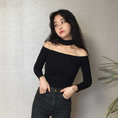 Word collar strapless jacket Long sleeve student Korean Edition Autumn and winter sexy Halter T-shirt Tight white Base coatin the Women's clothing/Boutique , T-shirt  category - from Buy2taobao.com to provide professional Taobao agent buy service