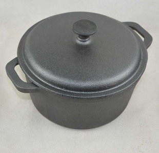 99元秒杀包快递 翻砂铸铁汤锅/炖锅/生铁锅 无涂层 直径21 雨滴盖