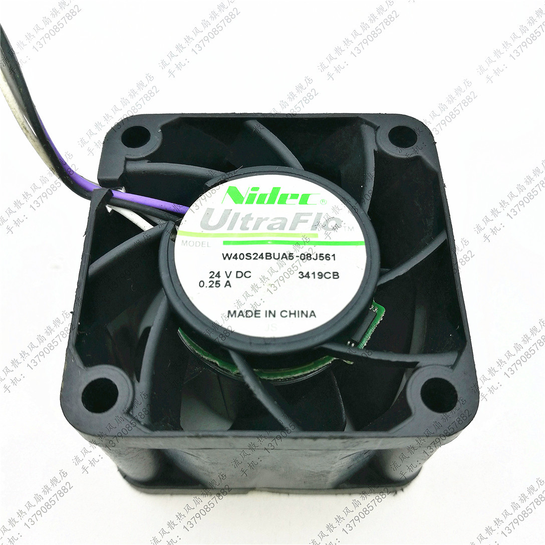 Nidec W40S24BUA5-08J561 4028 24V 0.25A 4cm 变频器 散热风扇