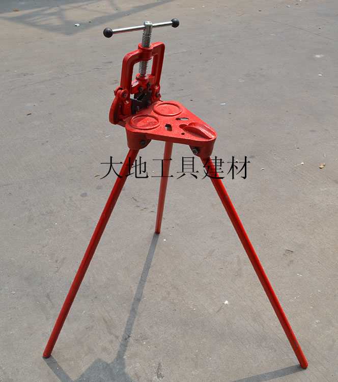 2号3号钢管水管镀锌管带腿压力钳架子 管道水暖工手动夹持工具