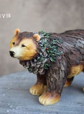 树脂根雕做旧欧式风别墅家居装饰