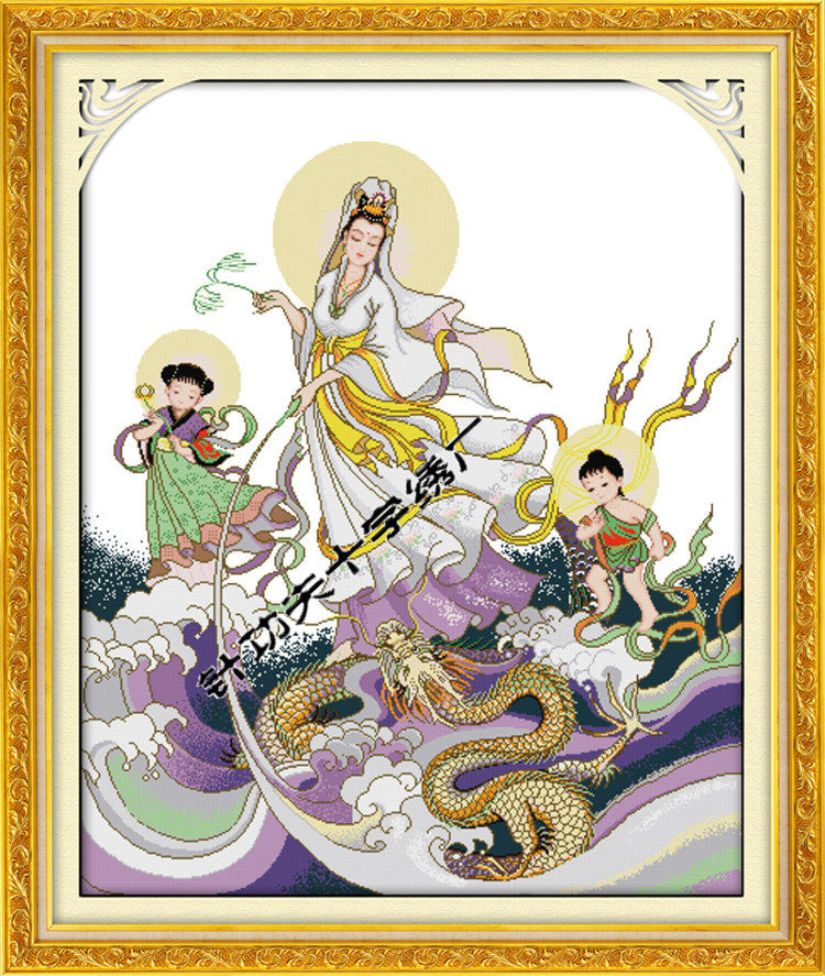 印花大幅客厅卧室十字绣