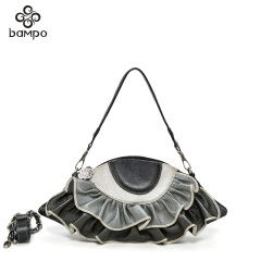 Banpo decorative Hitomi original design series classic leather handbag baodan fashion retro shoulder bag