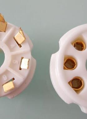 电子管管座：八脚镀金管座PCB 用于 6SN7 6N8P 6P3P 等八脚电子管