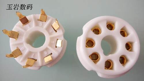 电子管管座：八脚镀金管座PCB 用于 6SN7 6N8P 6P3P 等八脚电子管