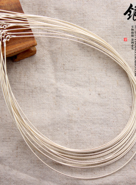 纯银复古民族风女螺纹百搭项链