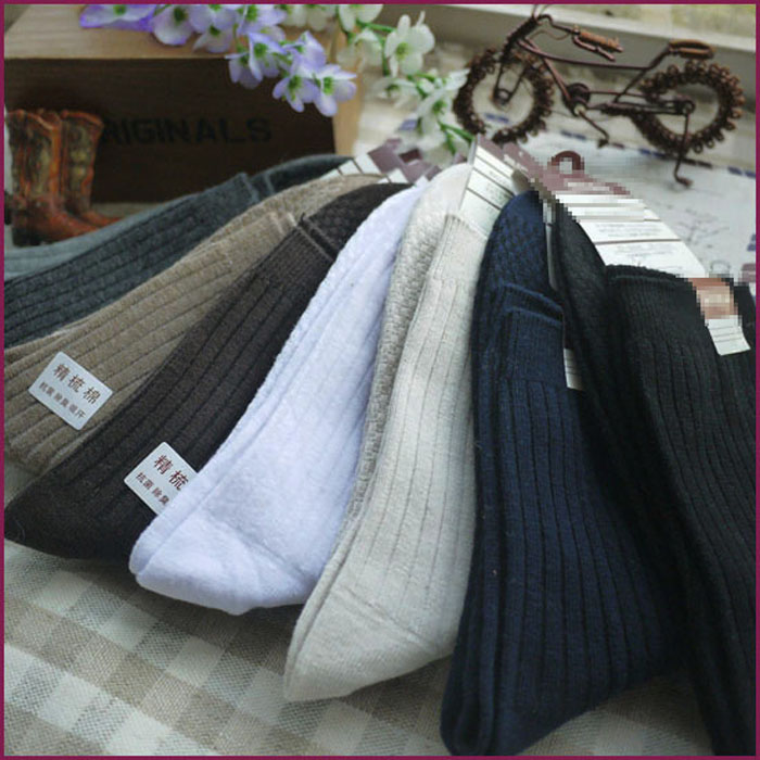 外贸秋冬男士纯棉中筒商务男人袜良品全棉防臭无骨短袜子,女士内衣/男士内衣/家居服,中筒袜,淘宝优惠券,粉丝福利购,淘宝优惠卷