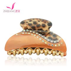 Zhijiang hair Korea hairpin rhinestone hair jewelry catch Chuck Korean medium spring clip top clip card