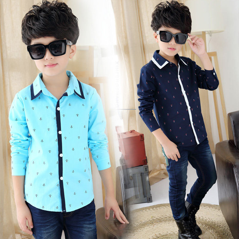 Chemise garcon à manche longue - Ref 2075305 Image 1