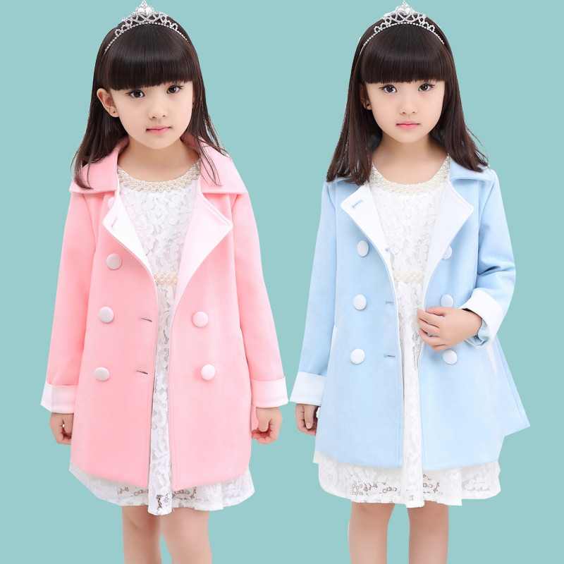 Manteau pour fille en laine - Ref 2161543 Image 1