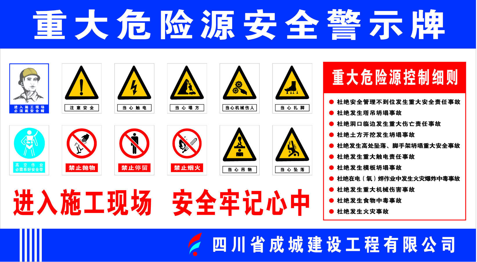 海报印制669素材976重大危险源安全警示牌