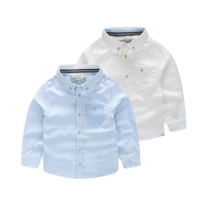 Chemise garcon OKKOAI à manche longue - Ref 2076382 Image 1