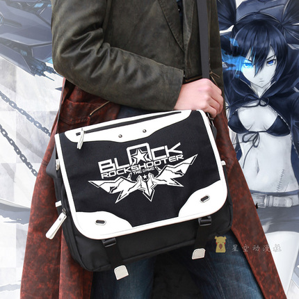 动漫周边单肩斜挎包 Black Rock Shooter 黑岩射手背包书包跨包男