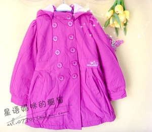 福利外贸原单宝宝女童儿童装夹棉衣服棉衣棉袄外套棉服5-8岁1743
