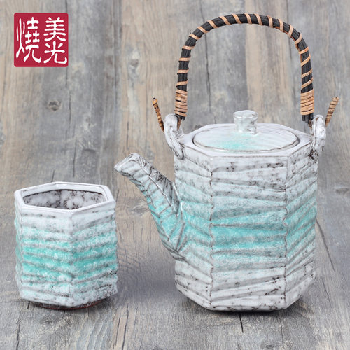 创意粗陶茶具茶道 陶瓷茶壶茶杯 花茶泡茶瓷器 日式餐厅茶壶水壶