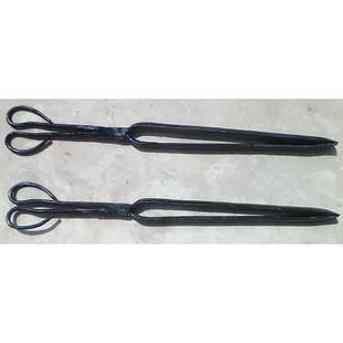 非遗老铁匠手工打制挂炉烤鸭专用柴火钳炭火钳子烤夹碳夹30把包邮