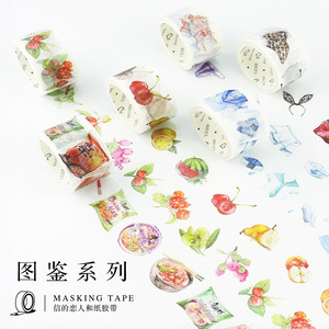 五年八班NE 信的恋人和纸胶带 《图鉴系列》diy手帐盒装胶带A491