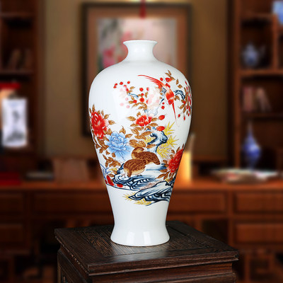 景德镇家居客厅工艺品陶瓷花瓶