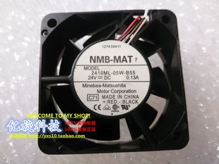 双滚珠24V0.13A 6025 变频器 服务器风扇2410ML B55 NMB 05W 6CM