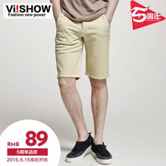 Summer new fashion shorts men's straight leg Pocket wave viishow men pants shorts 5 minutes of pants men