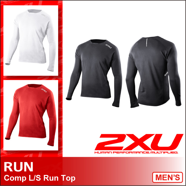 澳洲2XU网眼快干跑步长袖T恤