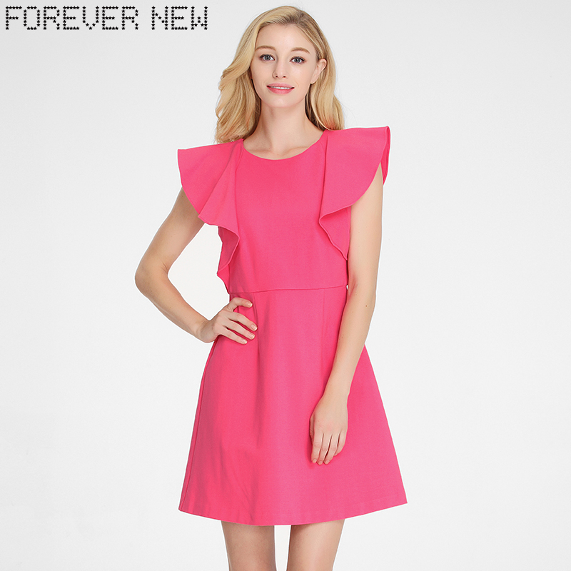 FOREVER NEW/·ã°¬Ô²ÁìÐÞÉíºÉÒ¶ÐäA×ÖÁ¬ÒÂȹ JDZ2237CN