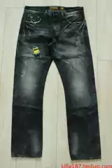 Skool European and American Street Trendy Washed Jeans Akoo Genuine T.I. Mainland Southern Hiphop