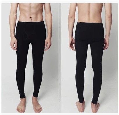 春秋冬季内拉绒男式加厚裤袜