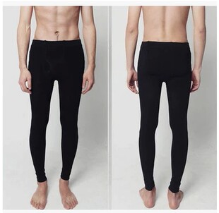 袜打底裤 保暖裤 加厚加绒九分裤 男士 男式 内拉绒裤 袜 春秋冬季 连裤