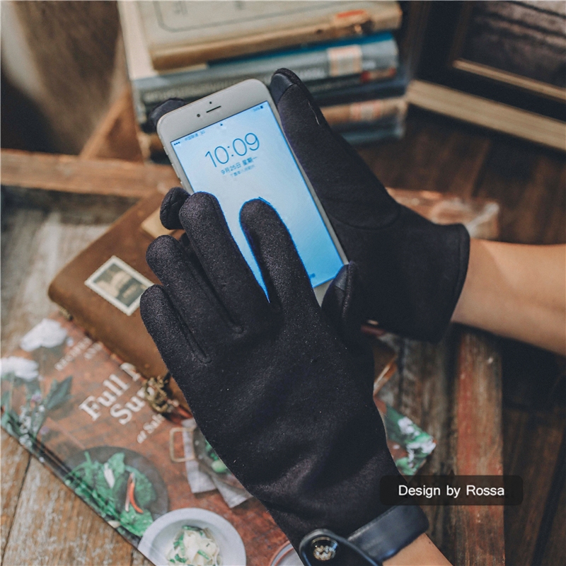 Gants pour homme en velours - Ref 2782587 Image 3