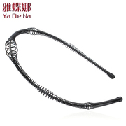 Ya na spring steel spiral wave card men and thin headband hairband hair accessories unisex