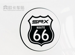 Route 66盾标 加油反光车贴 饰贴纸 66号公路油箱车贴 汽车贴纸 装