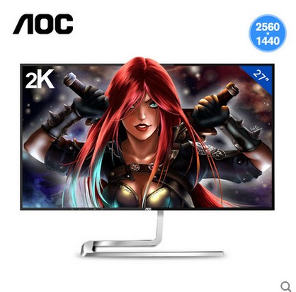 AOC Q2781PQ 27英寸IPS四边2mm窄边框液晶设计电脑2K显示器27