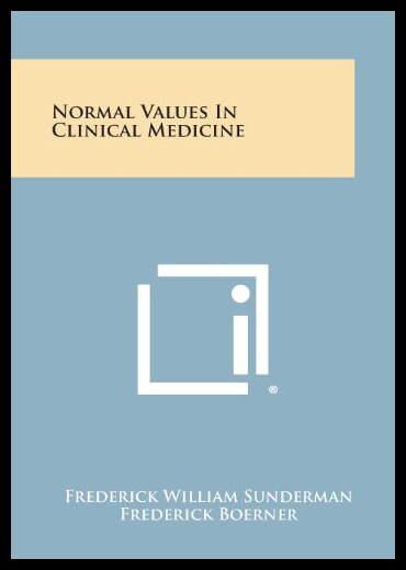 【预售】Normal Values in Clinical Medicine