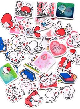 Line表情贴纸 Spoiled Rabbit 系列7 自制手帐相册贴纸 40枚 Z399