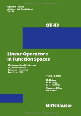 【预售】Linear Operators in Function Spaces: 12th Inte...