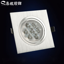 LED双头射灯单头超亮天花斗胆灯格栅灯射灯 3w/5w/10w/12w 包邮