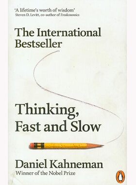 [英文原版]Thinking, Fast and Slow 思考快与慢 诺贝尔奖