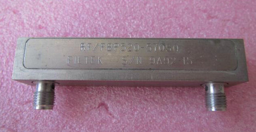 美国FILTEK进口 RF/FBP520-750SQ 520-570MHz 带宽50MHz SMA母 RF 射频微波同轴带通滤波器 质量包好，包能用 可提供详细测试图