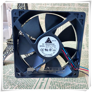 原装台达 12V 0.5A 大风量机箱温控PWM 12CM 散热风扇 AFB1212HH