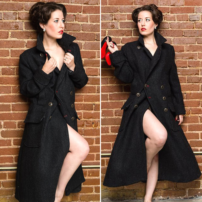 神探夏洛克同款风衣女款福尔摩斯大衣侦探卷福羊毛呢外套原版复制