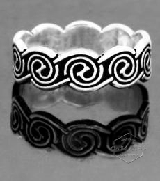 美国进口纯银 凯尔特灵感之源水环戒指 提升表达能力 创造力 灵感