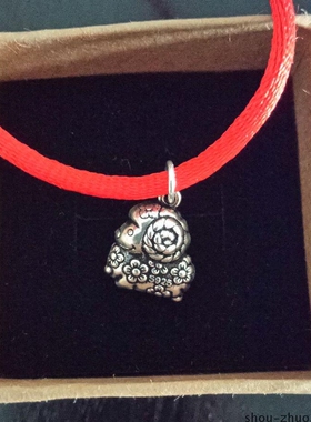 抱朴088-朴拙的纯银做旧吊坠