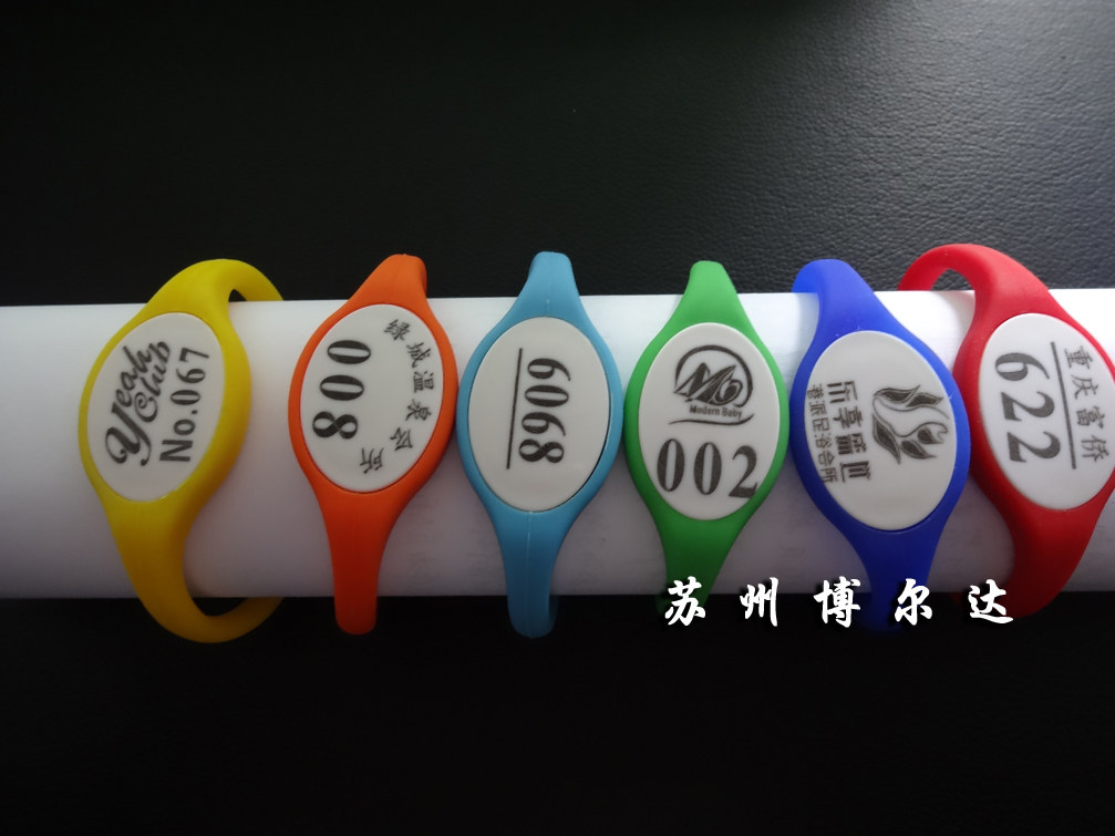 直销浴室桑拿电子手牌 电子锁/洗浴手牌 号码手牌硅胶手牌手带链