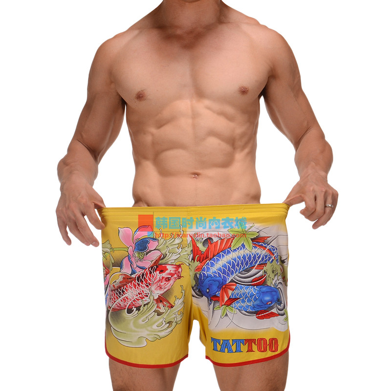 韩国卡通一片式运动休闲男士内裤