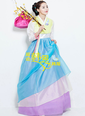 韩国原装进口面料/新款改良韩服/新娘韩服/精美韩服/HE-GL1162