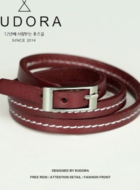 多圈红色时尚风复古百搭细手链