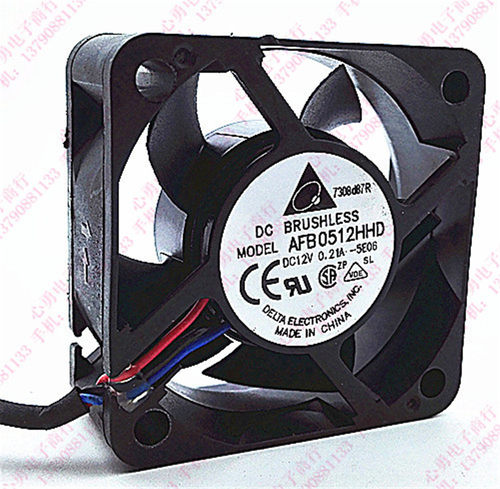 原装正品Delta/台达散热风扇AFB0512HHD 12V 0.21A 3线测速 5020